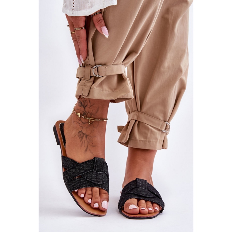 Step in style Sandale Flip-flops Model Aversa W-112 Black - Pas în stil negru 1