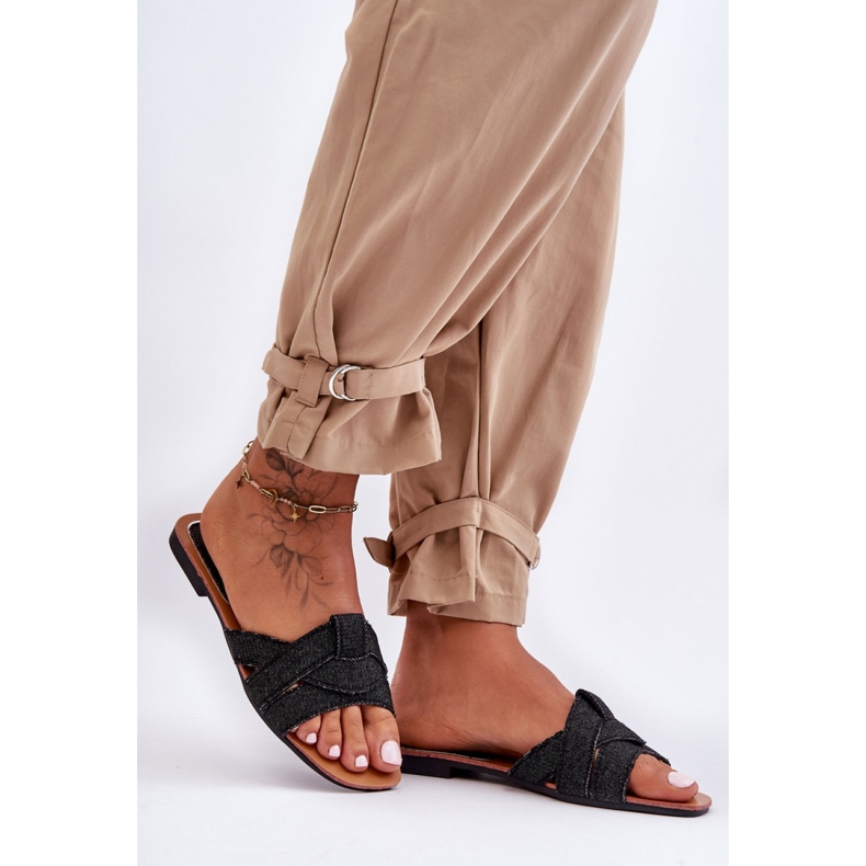 Step in style Sandale Flip-flops Model Aversa W-112 Black - Pas în stil negru 2