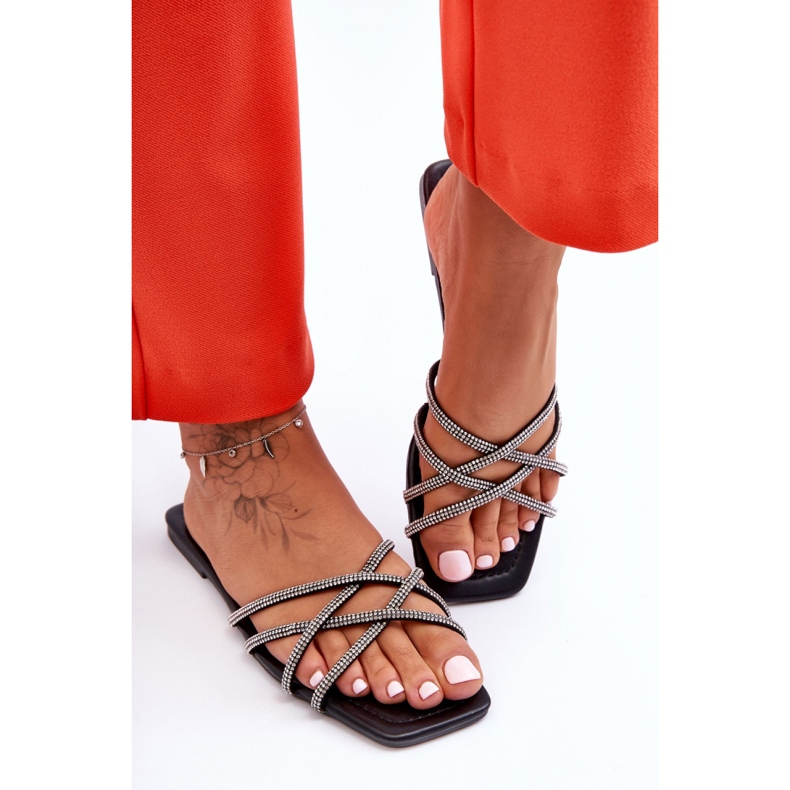 Step in style Sandale Flip-flops Model Leomi 5628-2 CLA-1 Black - Pas în stil negru 1