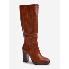 Step in style Cizme Model Riamaya CHC295 Camel - Pas in stil maro 2