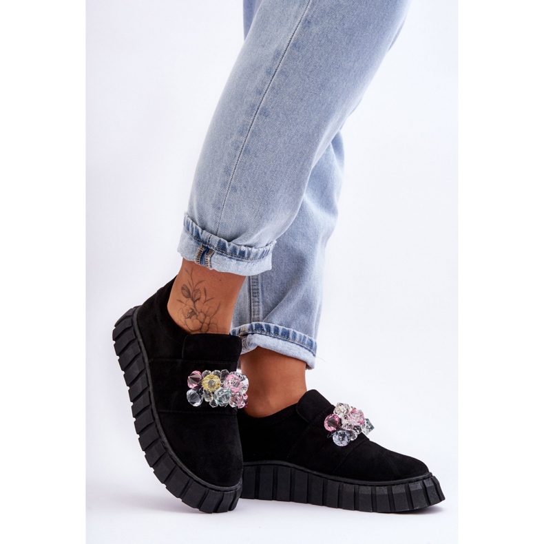 Step in style Pantofi sport Model Desire NB615 Black Suede - Pas in stil negru 1 Step in style Pantofi sport Model Desire NB615 Black Suede - Pas in stil negru 1