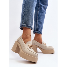Step in style Pantofi Model Zazoo 20170 Bej Deschis - Pas in stil 2