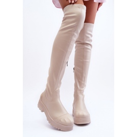 Step in style Cizme Model Dudesa 15863 Bej - Pas in stil 1
