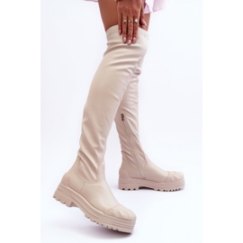 Step in style Cizme Model Dudesa 15863 Bej - Pas in stil 2