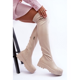 Step in style Cizme Model Dudesa 15863 Bej - Pas in stil 3