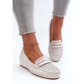 Step in style Mocasini Model Nassnema 833959 Alb - Pas in stil 2