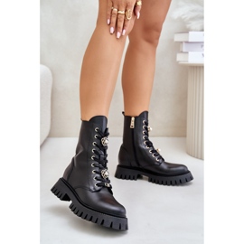 Step in style Muncitori Model CheBello 4553 Black - Pas în stil negru 1