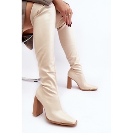 Step in style Cizme Model Orcella 6028 Bej - Pas in stil 2