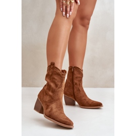 Step in style Cizme Model Narinae CHC359 Camel - Pas in stil maro 1