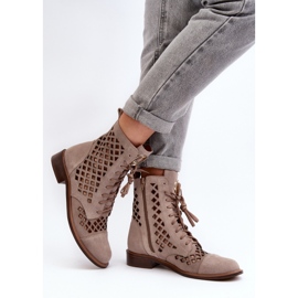Step in style Cizme Model Zazoo 2695/024 Bej - Pas in stil 2