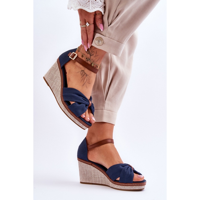 Step in style Sandale Model Daphne M338 Navy - Pas în stil 1