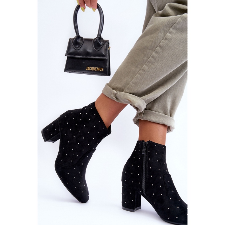 Step in style Cizme Model Antede L08-206 Black Suede - Pas in stil negru 2