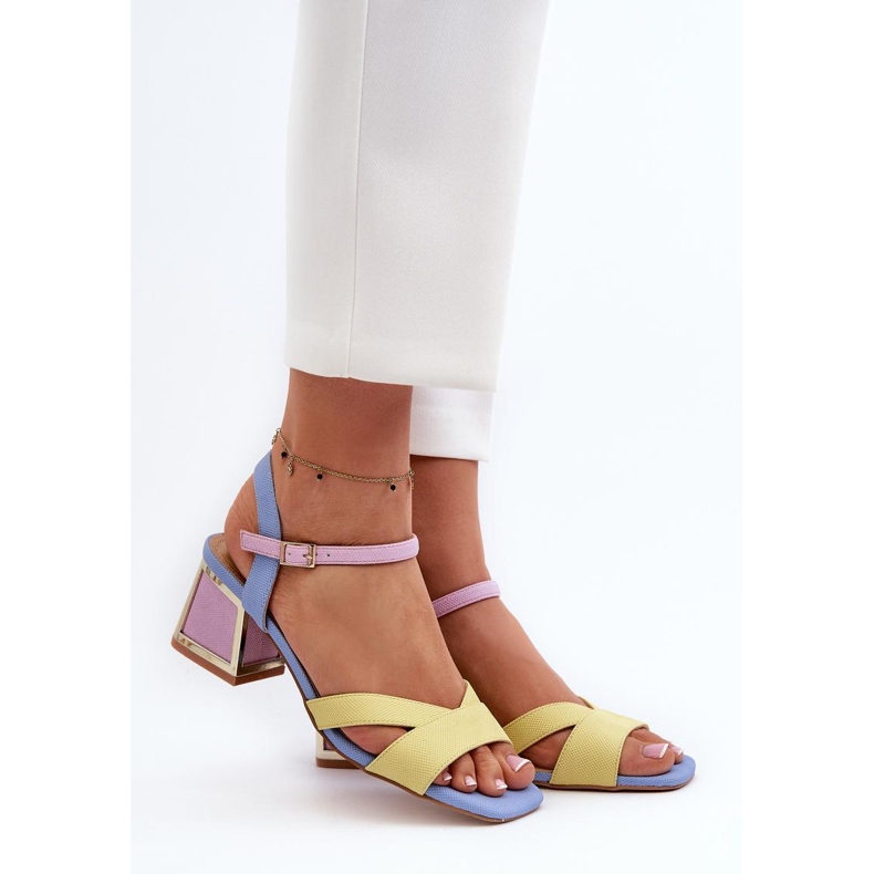 Step in style Sandale Model Da CR482 Galben - Pas in stil 1