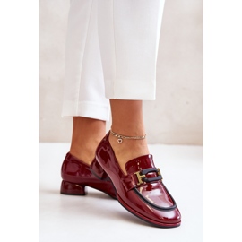 Step in style Pantofi Model Artiker 55C0103 Bordo - Pas în stil roșu 1