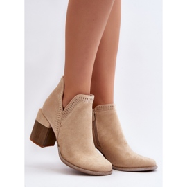 Step in style Cizme Model Jolnima A5729-39 Bej Deschis - Pas in stil 1