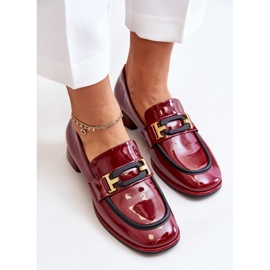 Step in style Pantofi Model Artiker 55C0103 Bordo - Pas în stil roșu 2