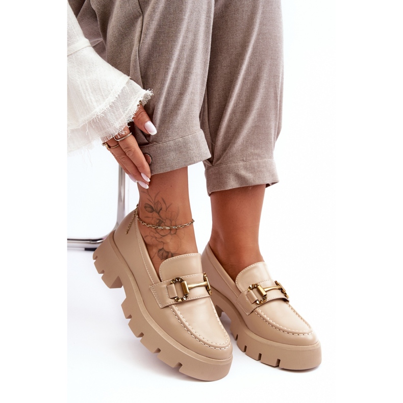 Step in style Pantofi Model Peuria 2644-2 Piele Bej - Pas in stil 1