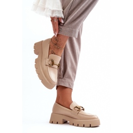 Step in style Pantofi Model Peuria 2644-2 Piele Bej - Pas in stil 2