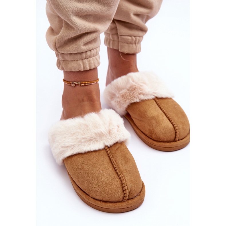 Step in style Papuci Model Pinky BO-609 Camel - Pas in stil maro 2