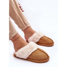 Step in style Papuci Model Pinky BO-609 Camel - Pas in stil maro 3
