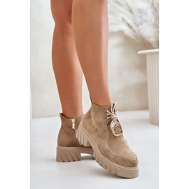 Step in style Cizme Model Zazoo 2952 Bej - Pas in stil 2
