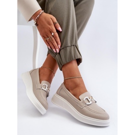 Step in style Mocasini Model S.Barski LR720 Bej - Pas in stil 2