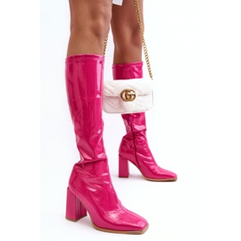 Step in style Cizme Model Mlokva RB152P Lac Fuchsia - Pas in stil roz 1