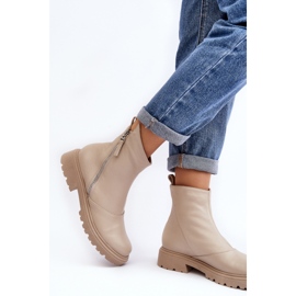 Step in style Cizme Model Laura Messi 2620/199 Bej Deschis - Pas in stil 2