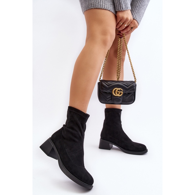 Step in style Cizme Model Aphroteia 23BT35-6449 Black Suede - Pas in stil negru 2 Step in style Cizme Model Aphroteia 23BT35-6449 Black Suede - Pas in stil negru 2