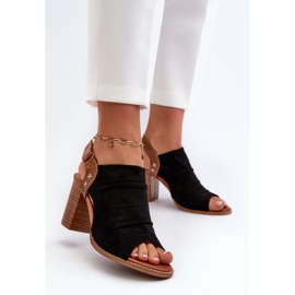 Step in style Sandale Model Rosca 24SD35-7184 Negru - Pas in stil 2