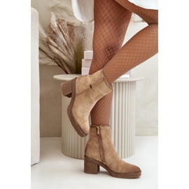 Step in style Cizme Model Arkesia KE219 Bej - Pas in stil 1
