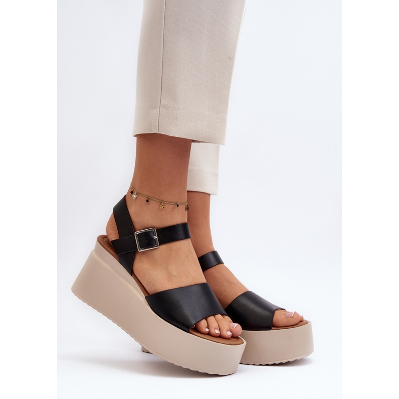 Step in style Sandale Model Geferia PS18 Negru - Pas in stil 1