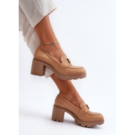 Step in style Pantofi Model Ranunca RMR23108-2 camel - Pas in stil maro 2