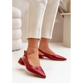 Step in style Balerini Model Anarinne BF-18 Burgundy - Pas în stil roșu 1