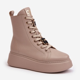 Step in style Muncitori Model CheBello 4294 Bej - Pas în stil 2