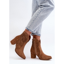Step in style Cizme Model Zazoo 3166/P Camel - Pas in stil maro 1