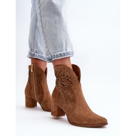 Step in style Cizme Model Zazoo 3166/P Camel - Pas in stil maro 2