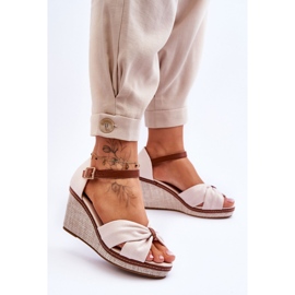 Step in style Sandale Model Daphne M338 Bej Deschis - Pas in stil 1