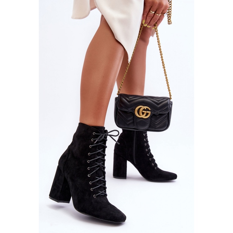 Step in style Cizme Model Saolio L08-237 Black Suede - Pas in stil negru 2