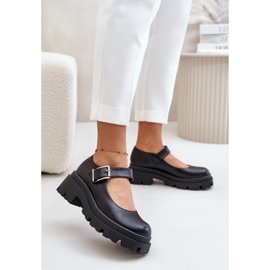 Step in style Pantofi Model Plikuria 1813 Black - Pas în stil negru 1