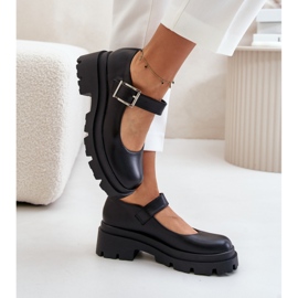 Step in style Pantofi Model Plikuria 1813 Black - Pas în stil negru 2