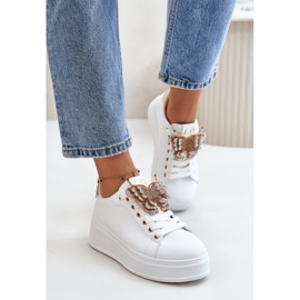 Step in style Pantofi sport Model Naritevia YY-23 Alb/Auriu - Pas în stil 2