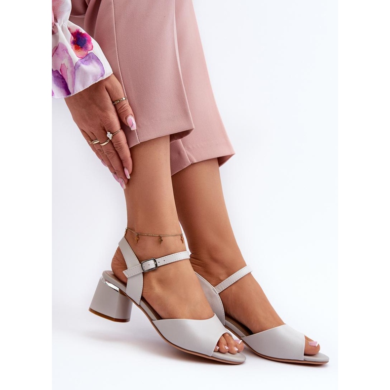 Step in style Sandale Model Sergio Leone SK876 Gri - Pas în stil 1