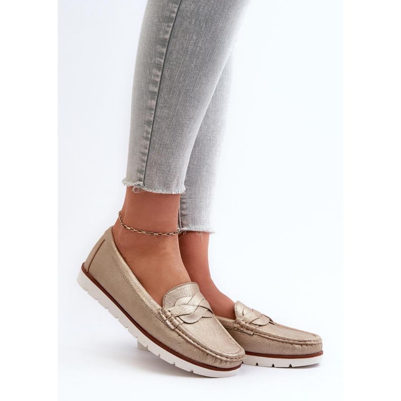 Step in style Mocasini Model Nestalia 834281 Gold - Pas in stil galben 1 Step in style Mocasini Model Nestalia 834281 Gold - Pas in stil galben 1