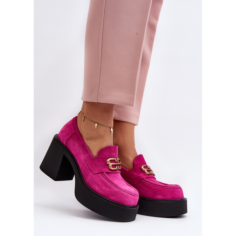 Step in style Pantofi Model Zazoo 20170 Fuchsia Suede - Pas in stil roz 1