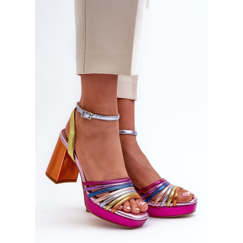 Step in style Sandale Model Da CR920 Multicolor Roz - Pas in stil 1