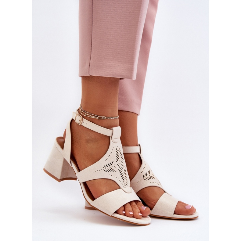 Step in style Sandale Model Eleriva N24-028 Bej - Pas în stil 1