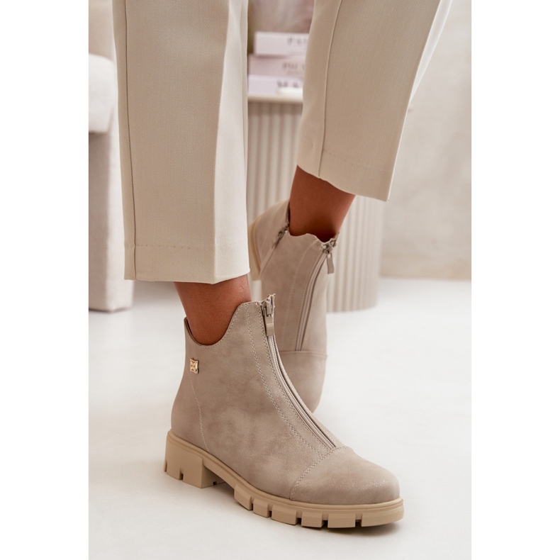 Step in style Cizme Model Verietta RMR23123-11 Gold - Pas în stil galben 1