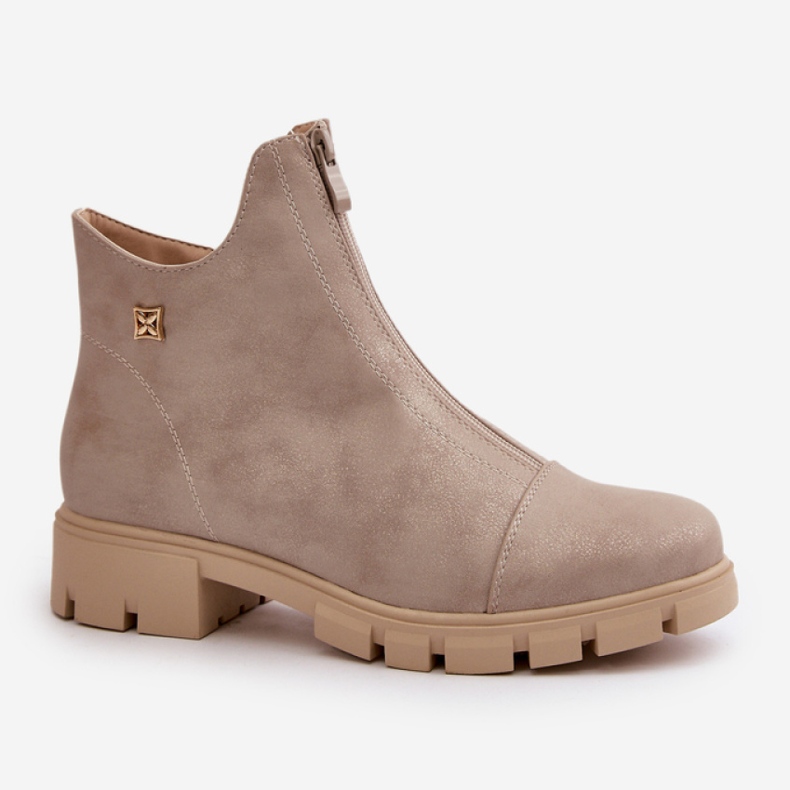 Step in style Cizme Model Verietta RMR23123-11 Gold - Pas în stil galben 2