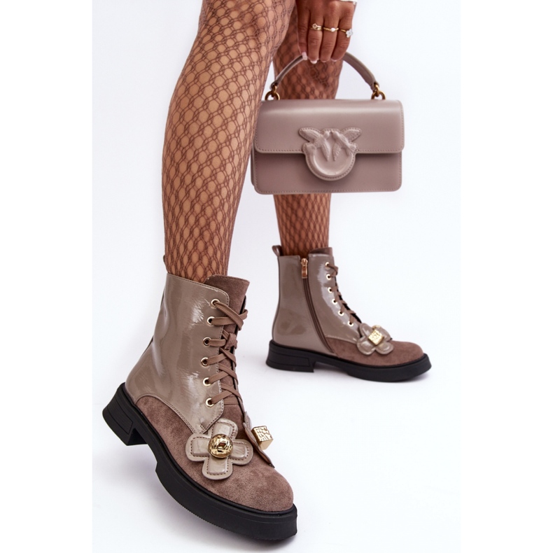 Step in style Cizme Model Da MR870-76 Gri/Maro - Pas in stil 1 Step in style Cizme Model Da MR870-76 Gri/Maro - Pas in stil 1